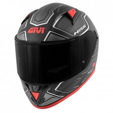 GIVI HELMA 50.6 SPORT DEEP MATT BLACK/RED